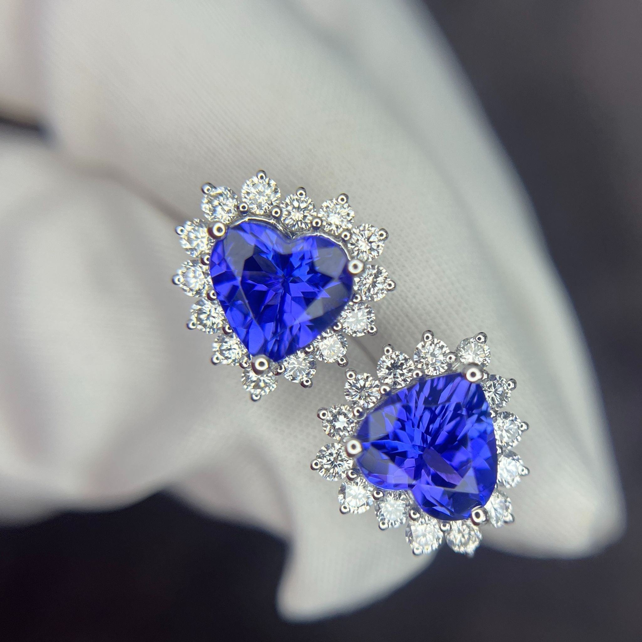 Heart Shaped Tanzanite Jewelery