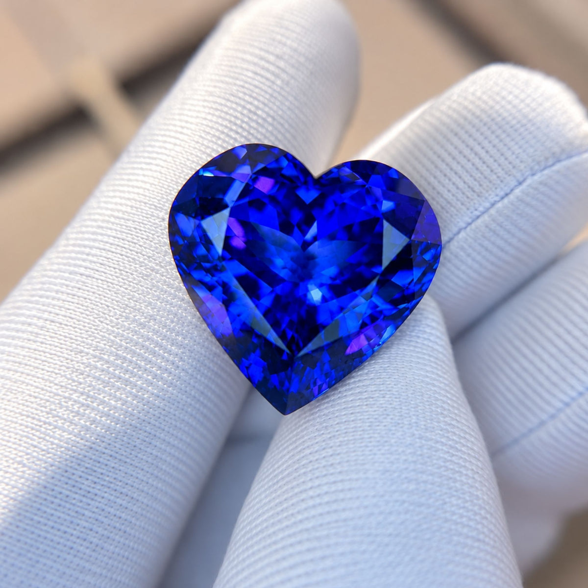 heart shaped tanzanite with gia certificate