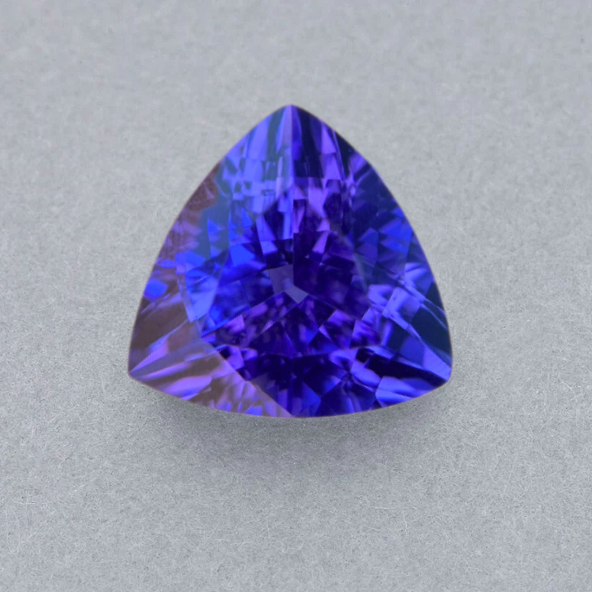 Violet & Blue Tanzanite Trillion Cut -11 Carats