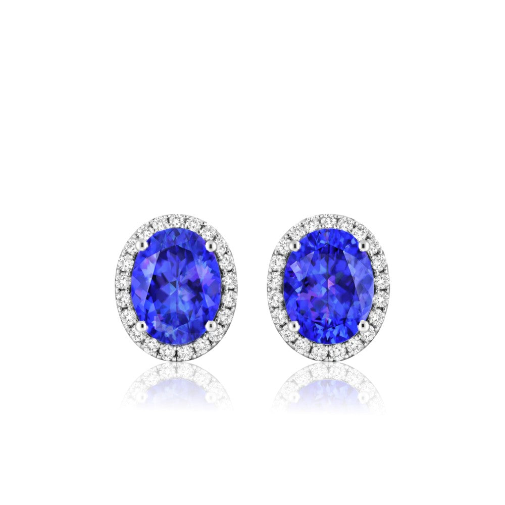 4.01 Ct Tanzanite Earrings