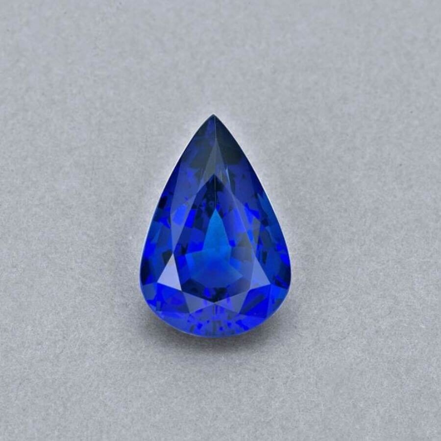 10.90 Carat Pear Cut Tanzanite Gemstone
