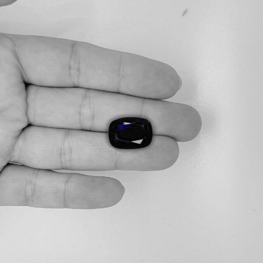 15.36 Carat Cushion Cut Tanzanite Gemstone