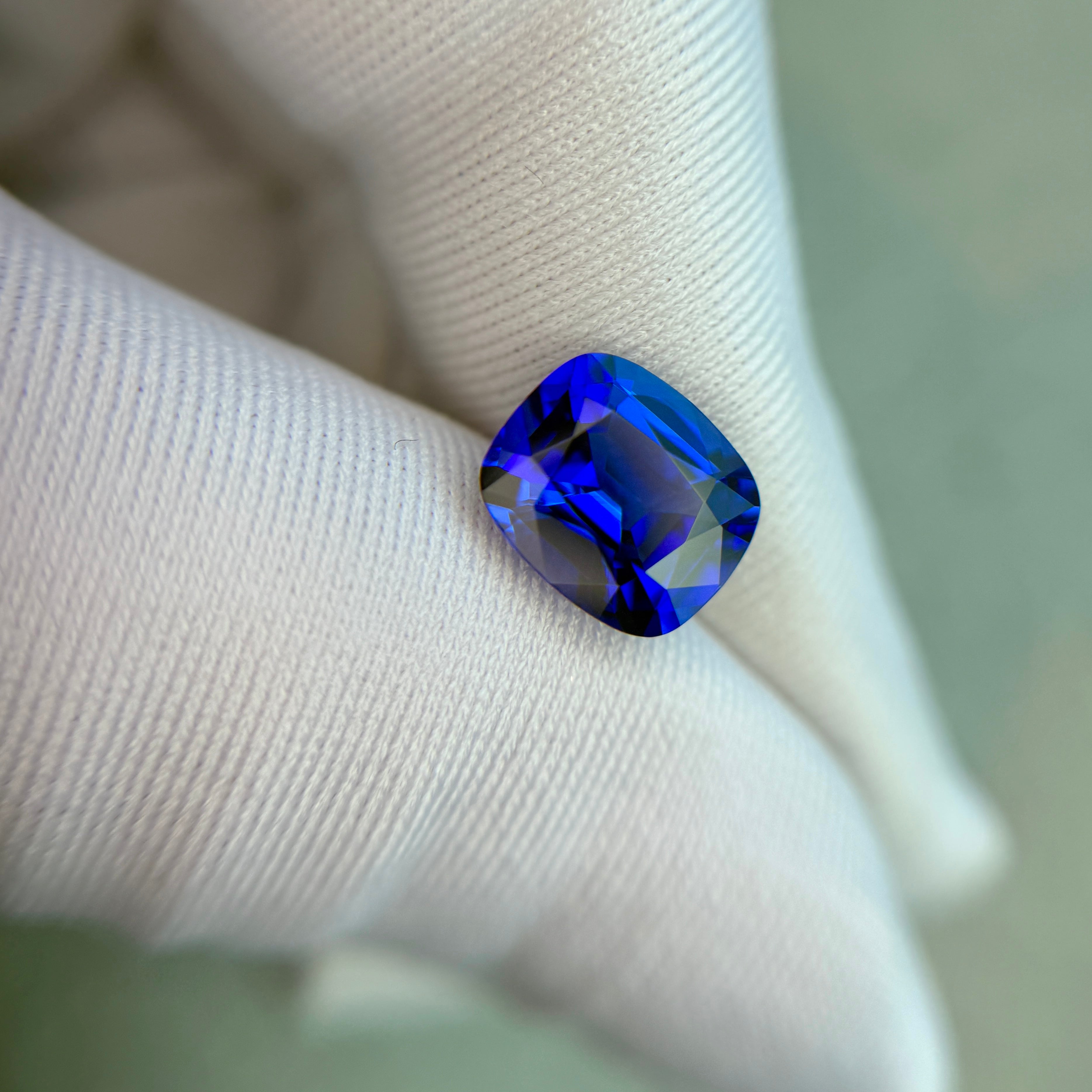 3.52 ct Cushion Tanzanite Gemstone – GIA Certified