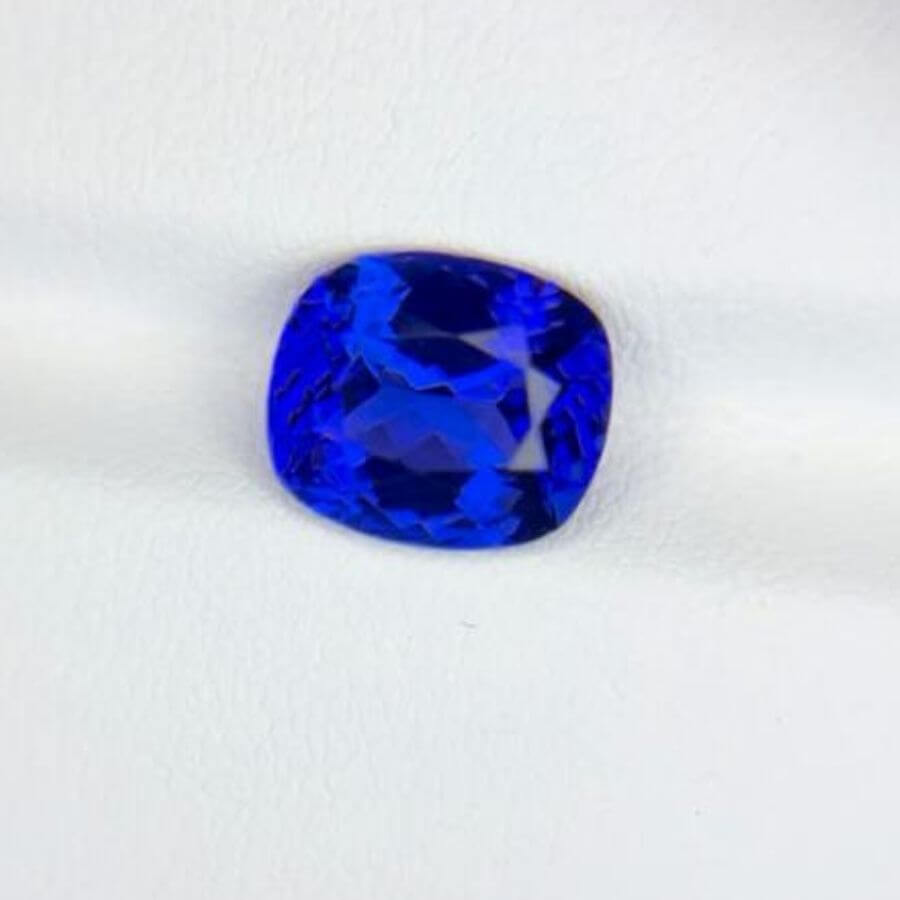 3.48 Carat Cushion Cut Tanzanite Gemstone