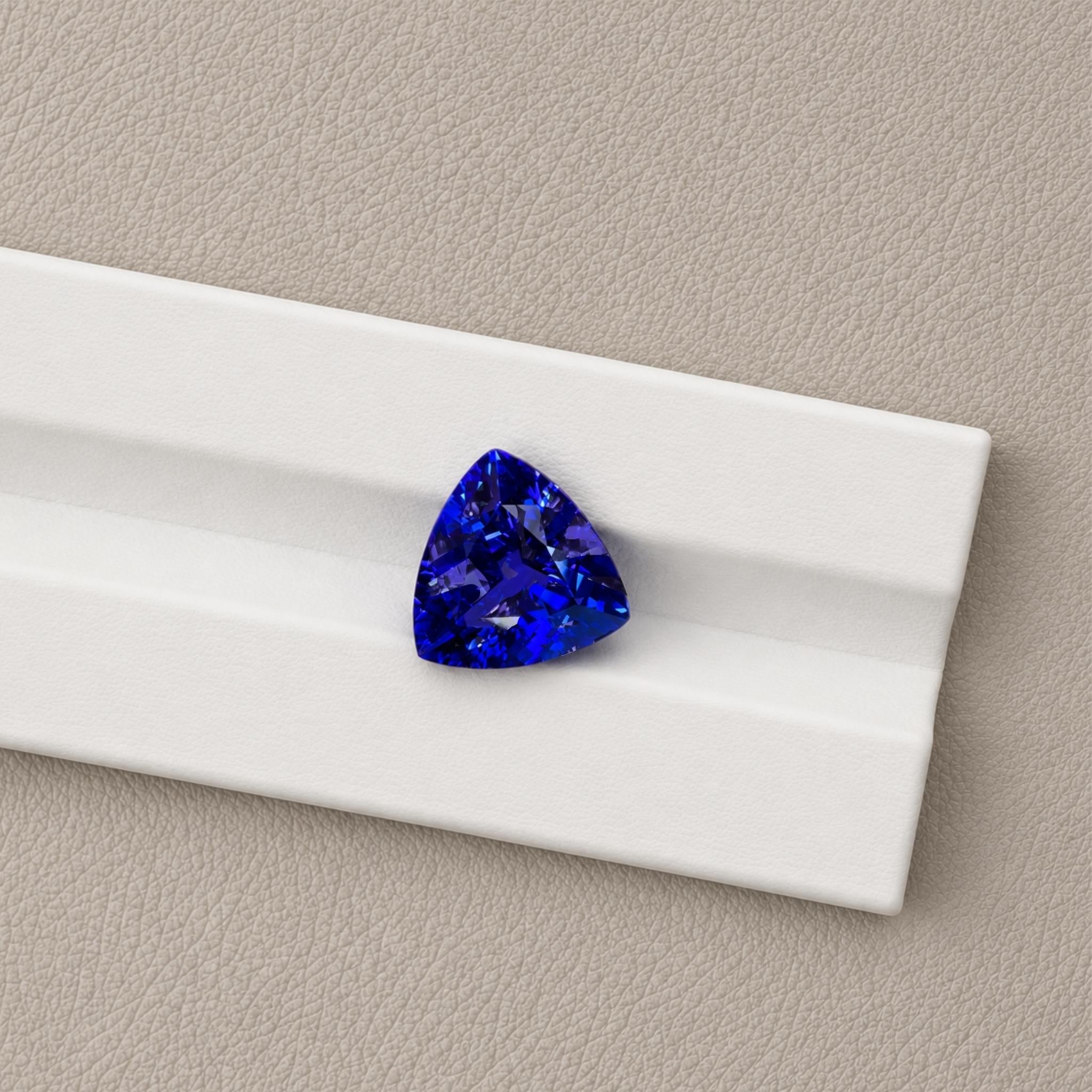 Violet & Blue Tanzanite Trillion Cut  -11.79 Carats