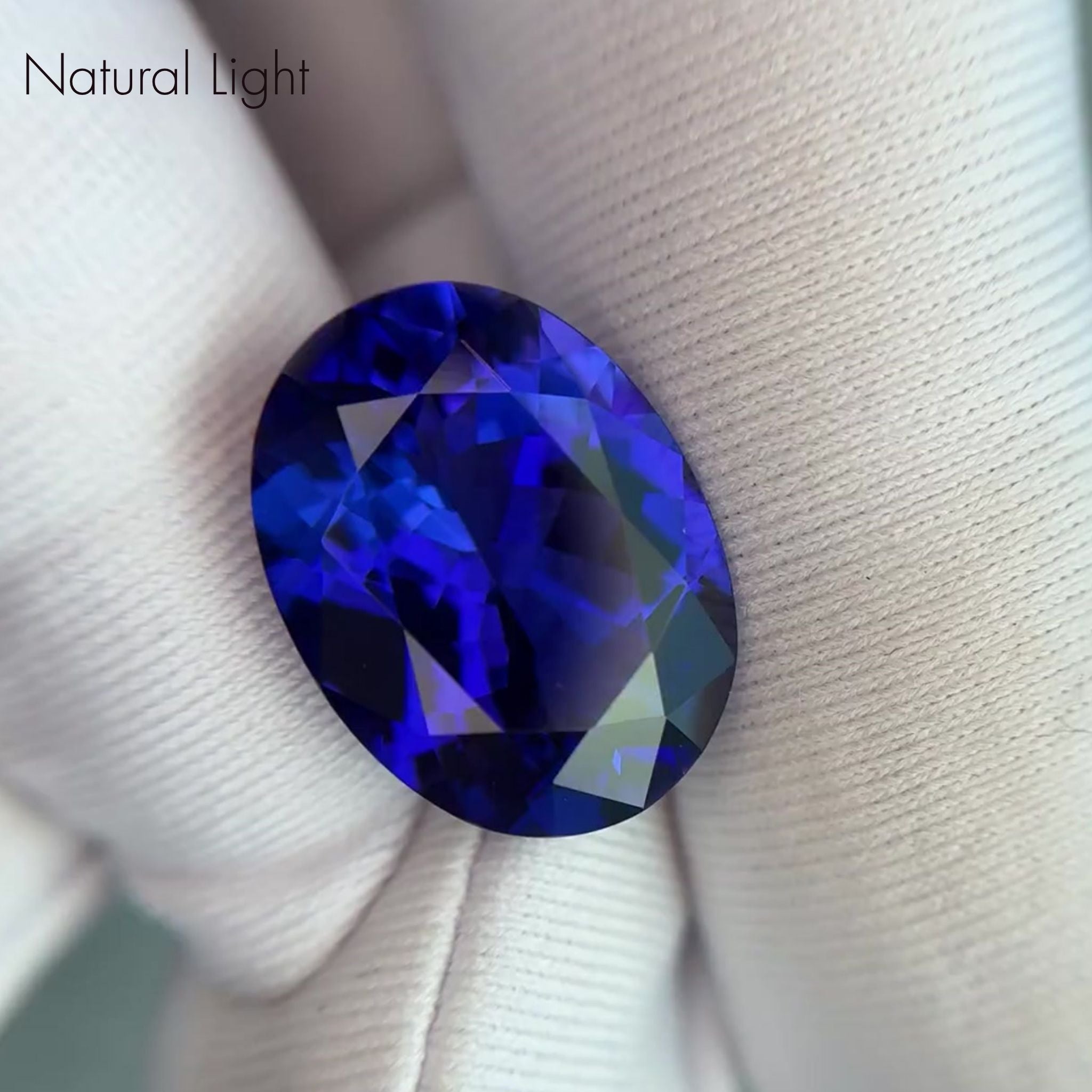 21.24 ct Oval Tanzanite Gemstone – GIA Certified Tanzanite - VB 6/6