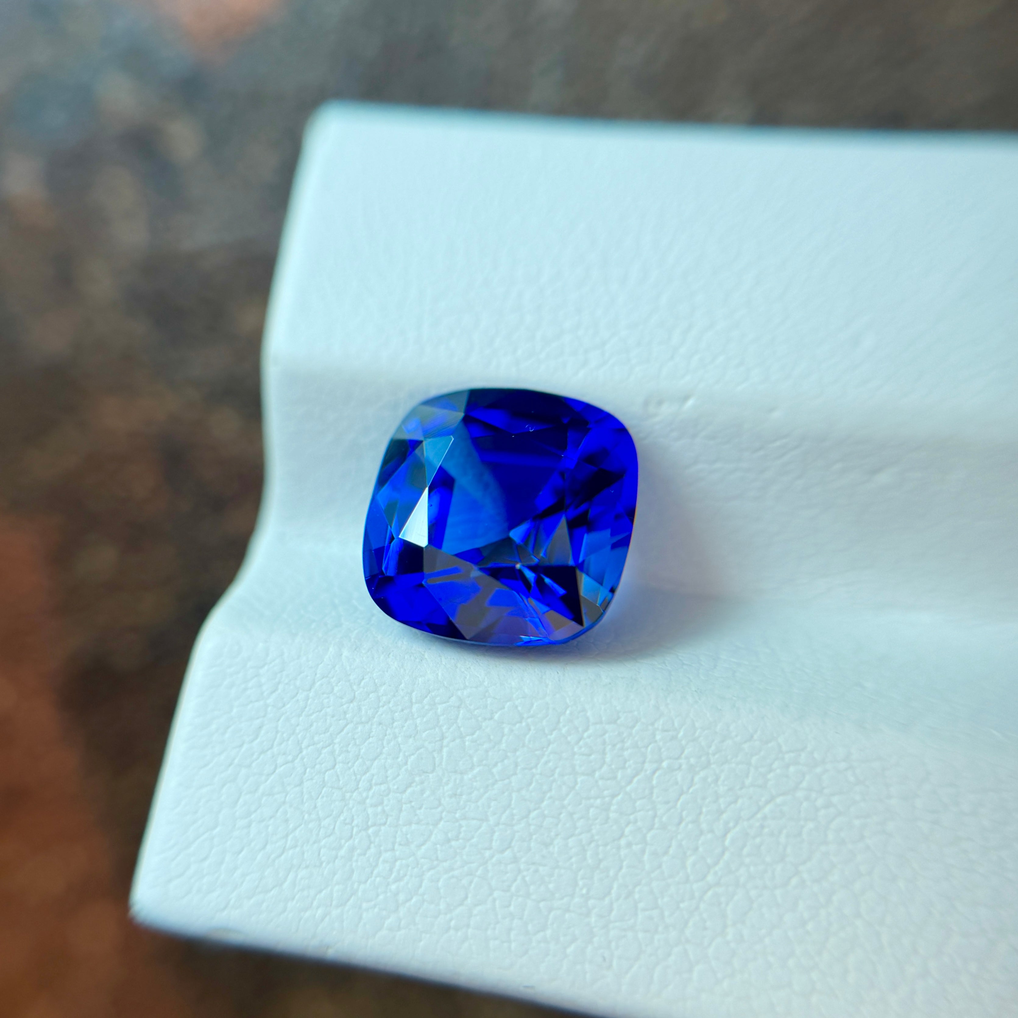 5.11 ct Cushion Tanzanite Gemstone – GIA Certified