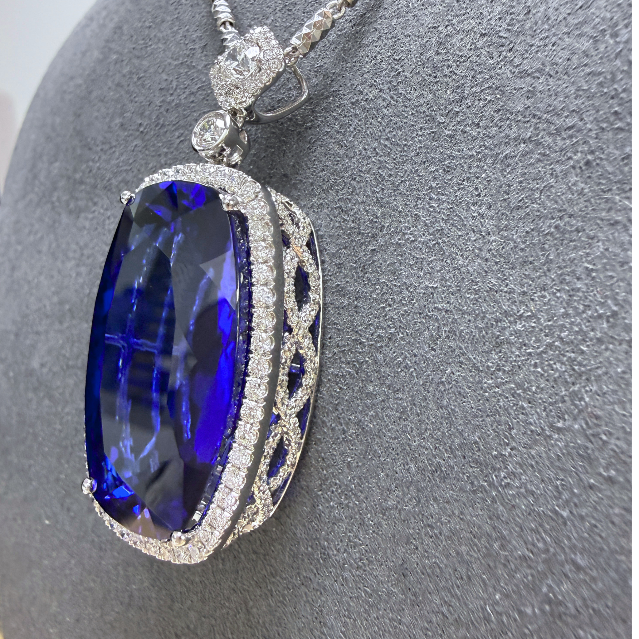 56 Carat Investment Grade Tanzanite  Necklace