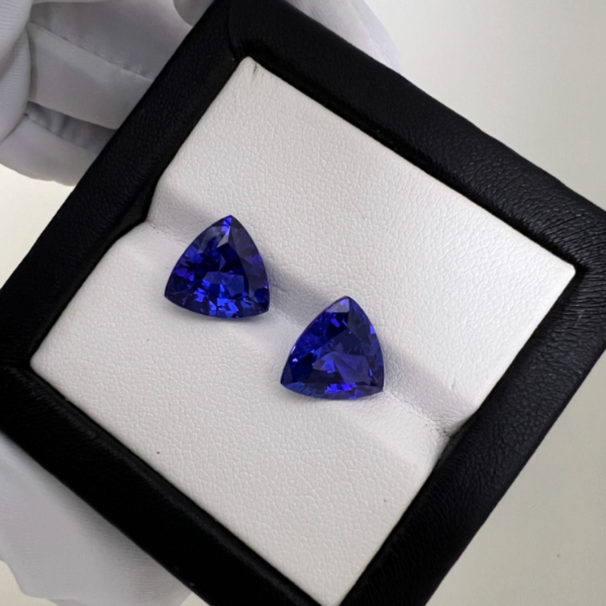 Trillion Cut Tanzanite Matching Pair -  9.64 Carats
