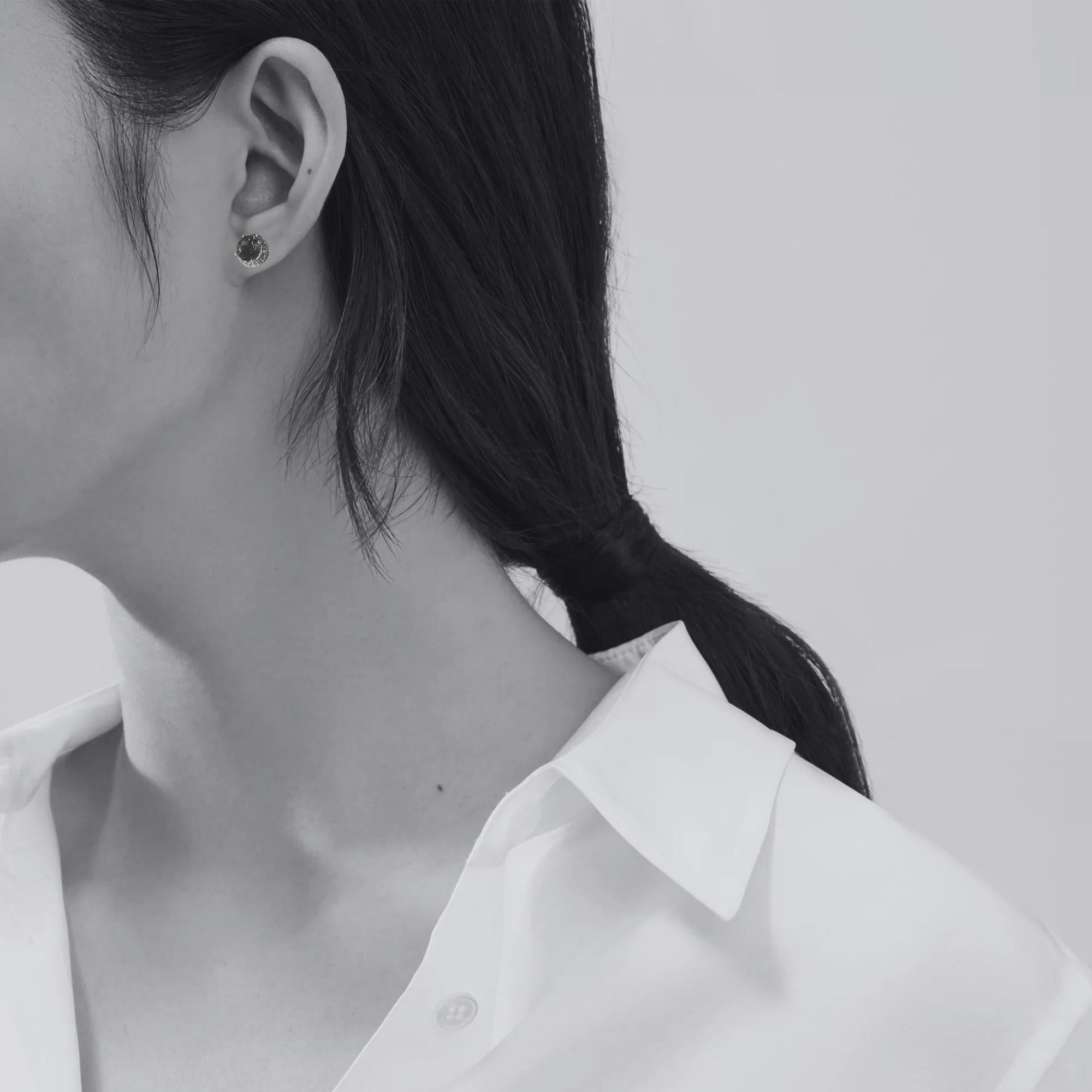 "Soleste Style" Tanzanite & Diamond Stud Earrings - Make to Order