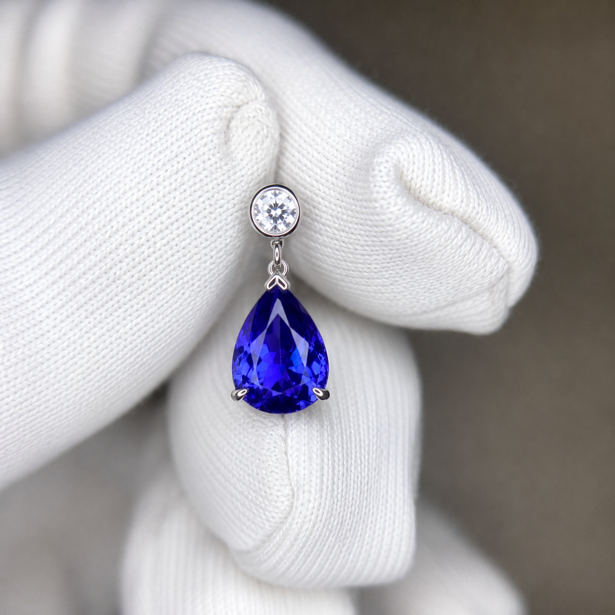Tiffany Tanzanite & Diamond Drop Earrings (4.5 Carats)
