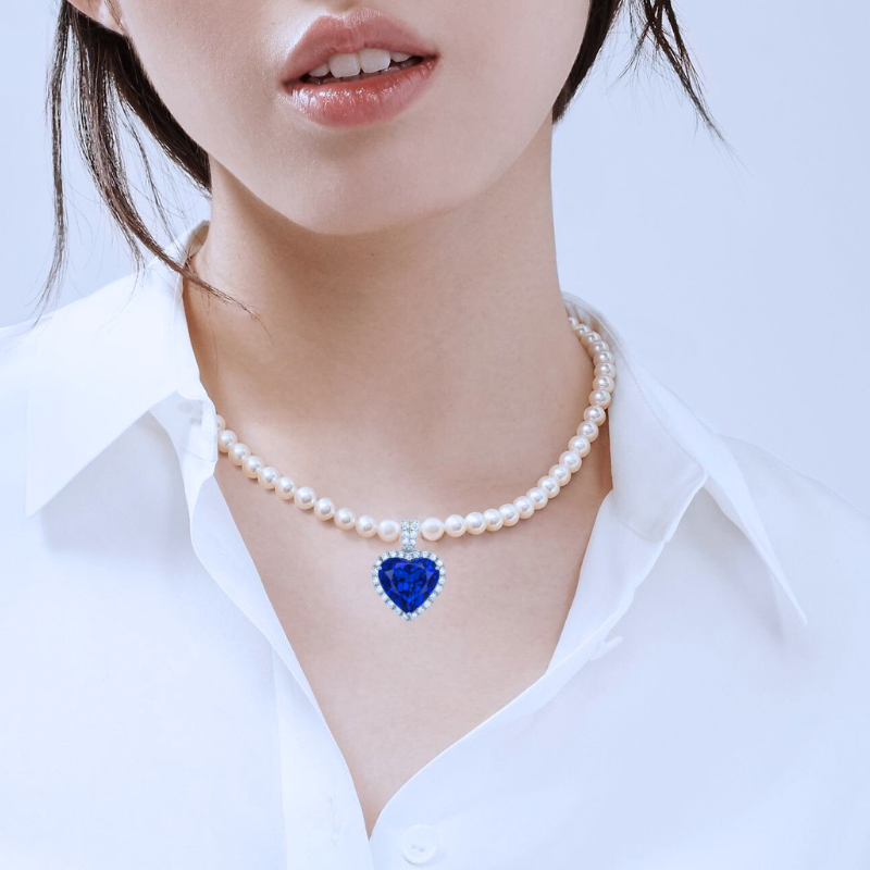 Heart of Royal Blue – 7ct Tanzanite Pendant / Enhancer